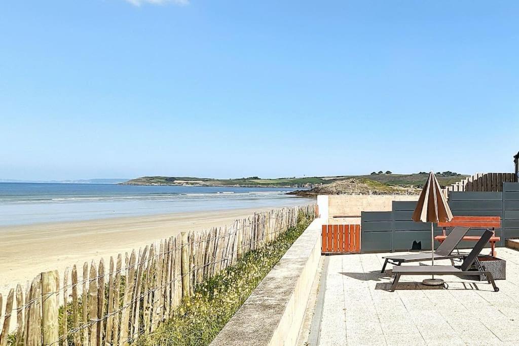 Appartement Pour 3 Personnes Sur La Plage Les Pieds Dans Leau Plonévez-Porzay المظهر الخارجي الصورة
